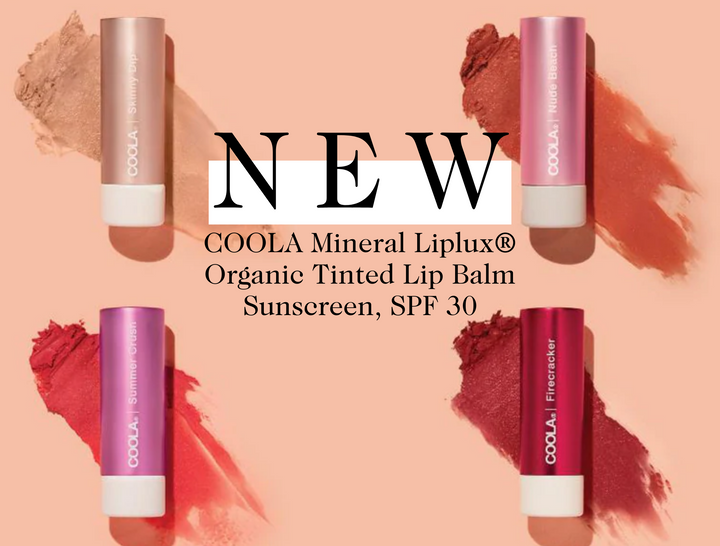 New COOLA Mineral Liplux® Organic Tinted Lip Balm Sunscreen, Now Available at The Facial Room!