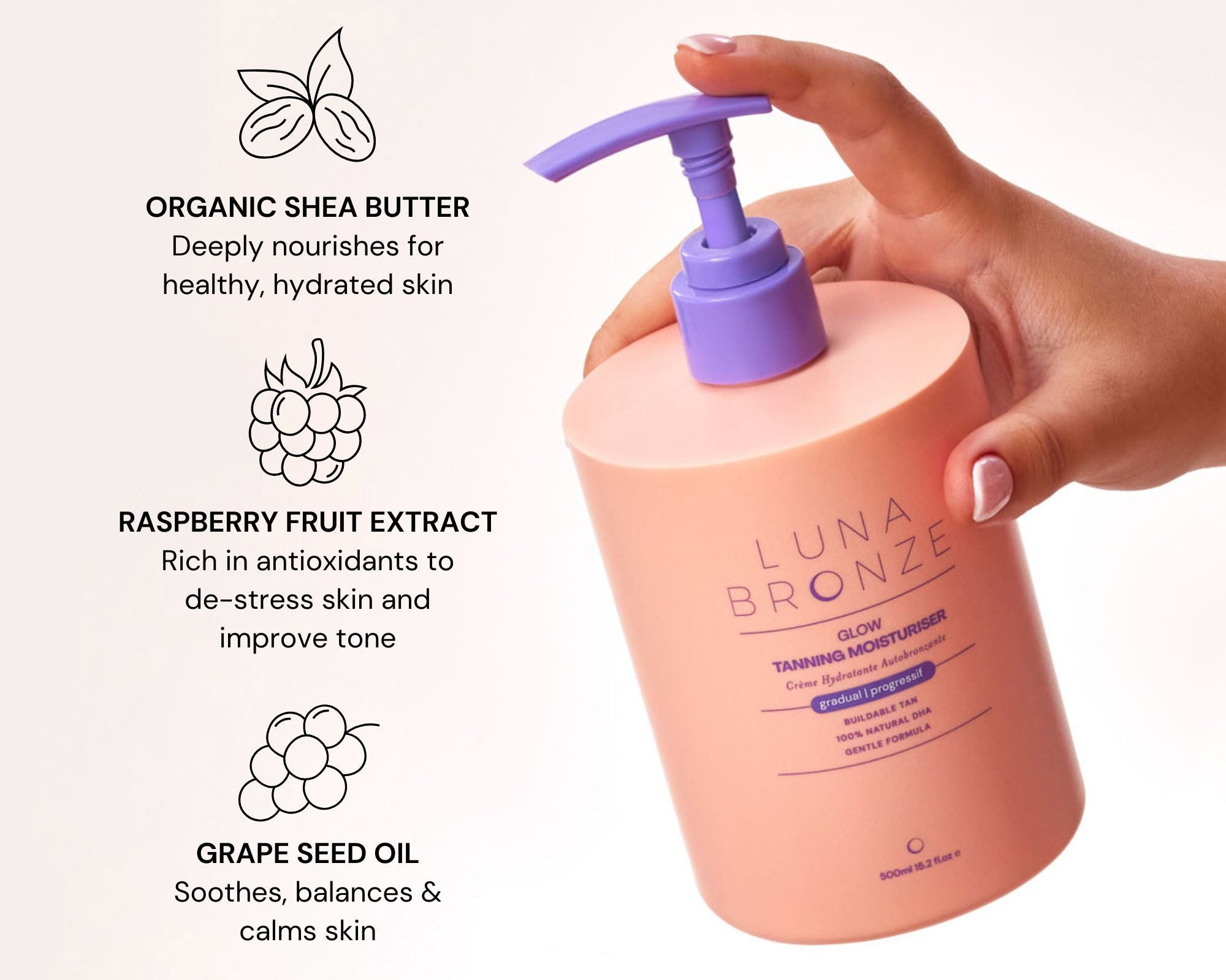 Luna Bronze - Glow Gradual Tanning Moisturizer
