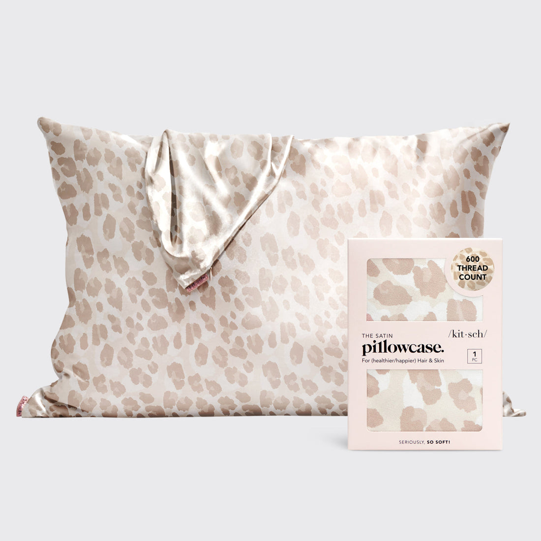 KITSCH - Satin Pillowcase 1pc (Standard) - Leopard