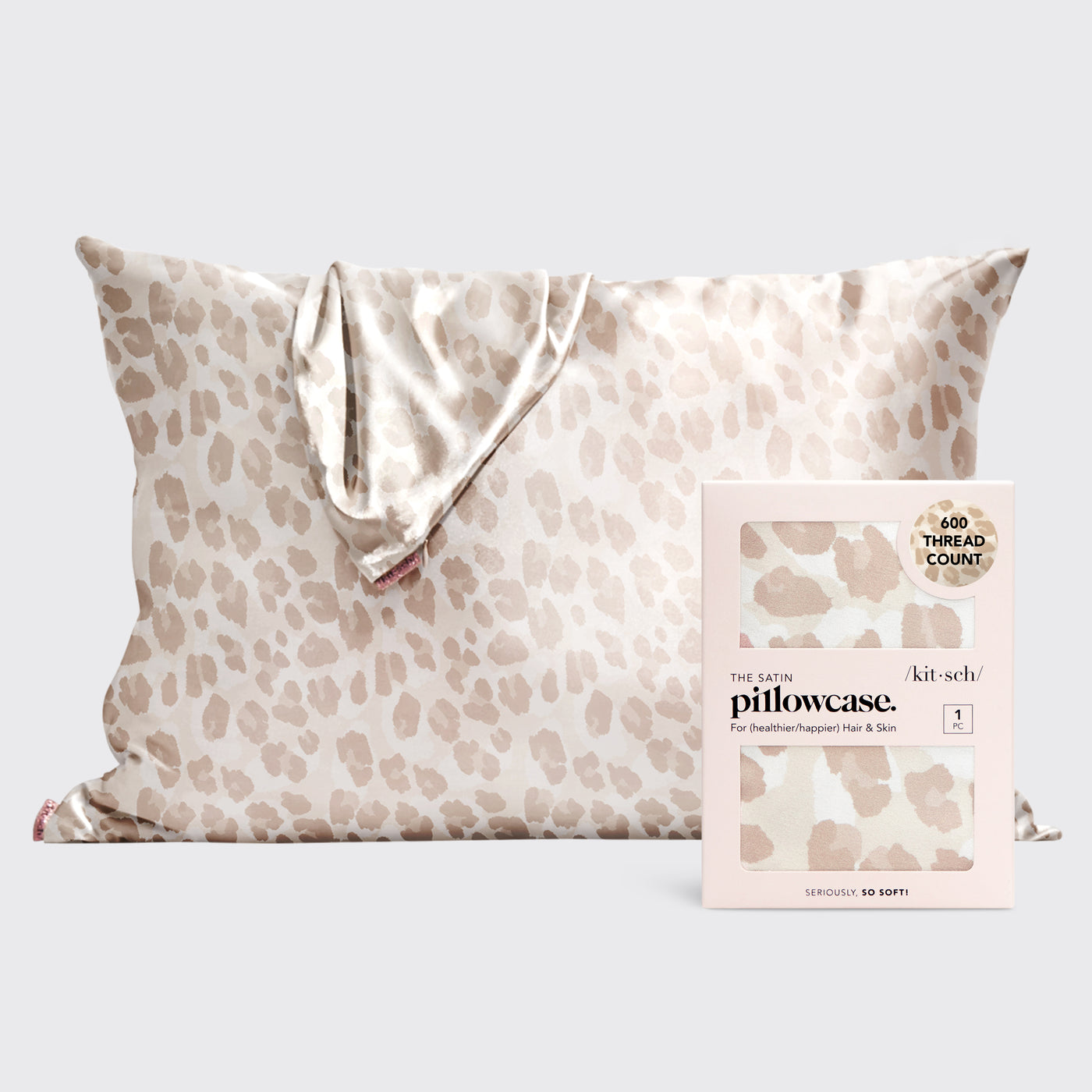 KITSCH - Satin Pillowcase 1pc (Standard) - Leopard