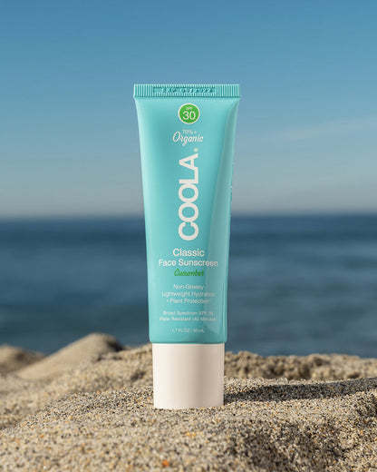 COOLA Organic Classic Face Sunscreen Lotion SPF30 - Cucumber