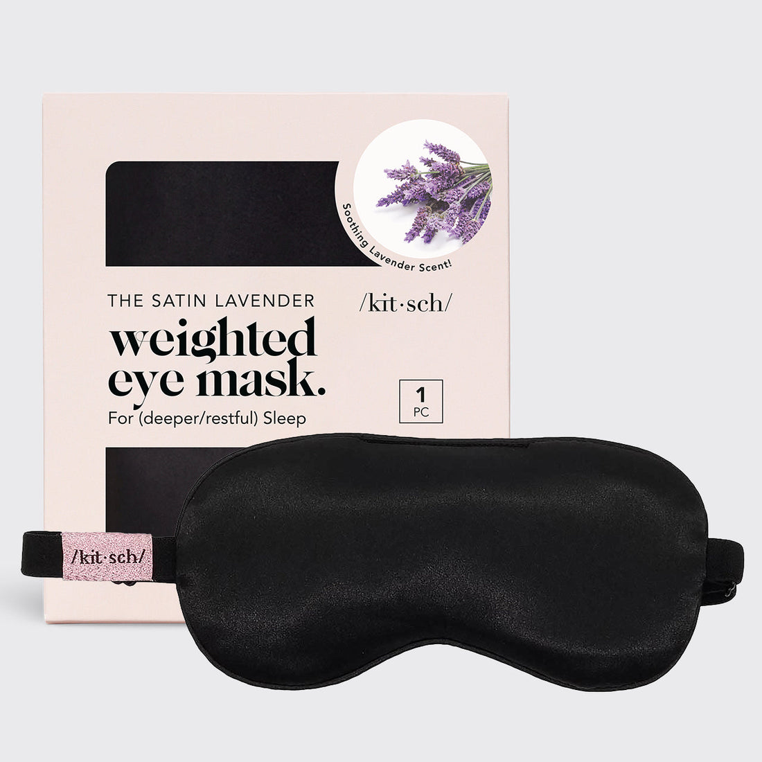 KITSCH - Weighted Satin Eye Mask - Lavender Scented