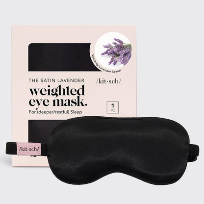 KITSCH - Weighted Satin Eye Mask - Lavender Scented