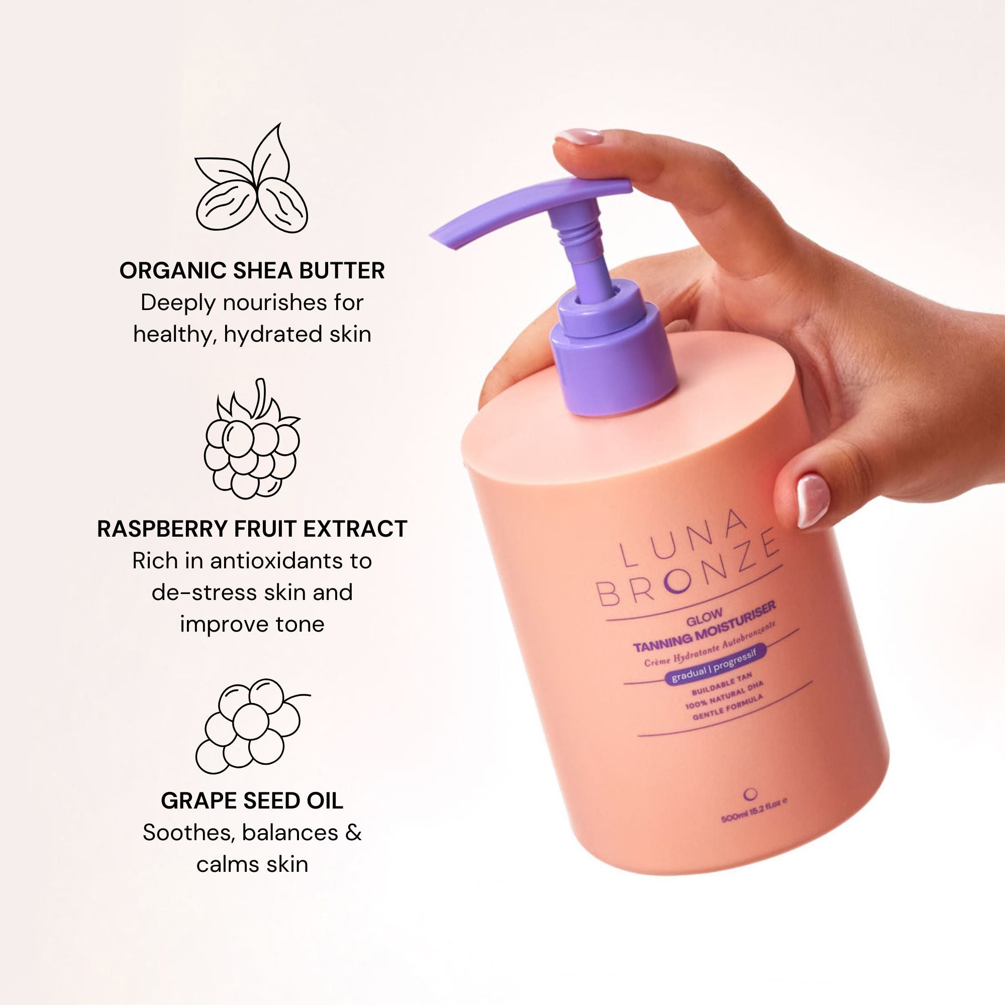 Luna Bronze - Glow Gradual Tanning Moisturizer