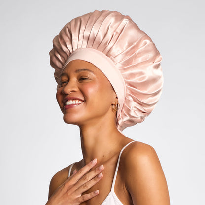 KITSCH - Satin Oversized Bonnet - Blush