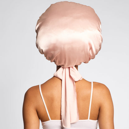 KITSCH - Satin Oversized Bonnet - Blush