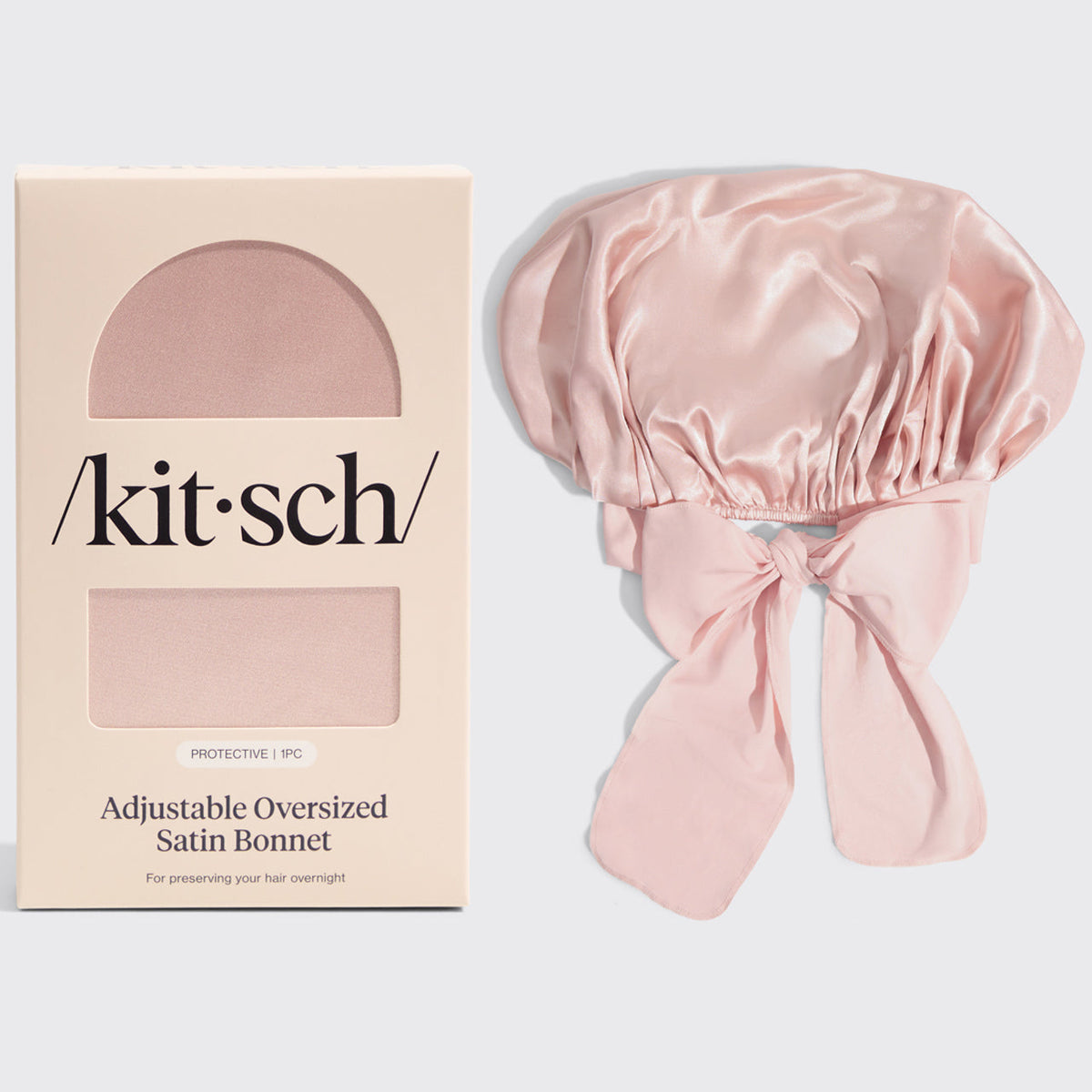 KITSCH - Satin Oversized Bonnet - Blush