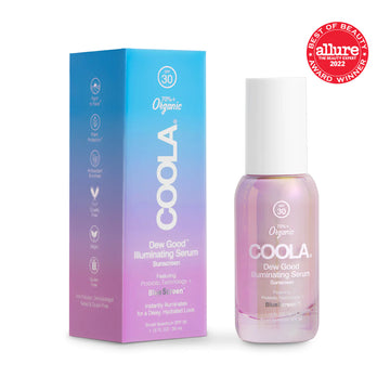 COOLA Organic Dew Good Illuminating Serum Sunscreen with Probiotic Technology SPF 30