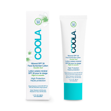COOLA Organic Mineral Face Sunscreen Lotion SPF 30 - Cucumber Scent