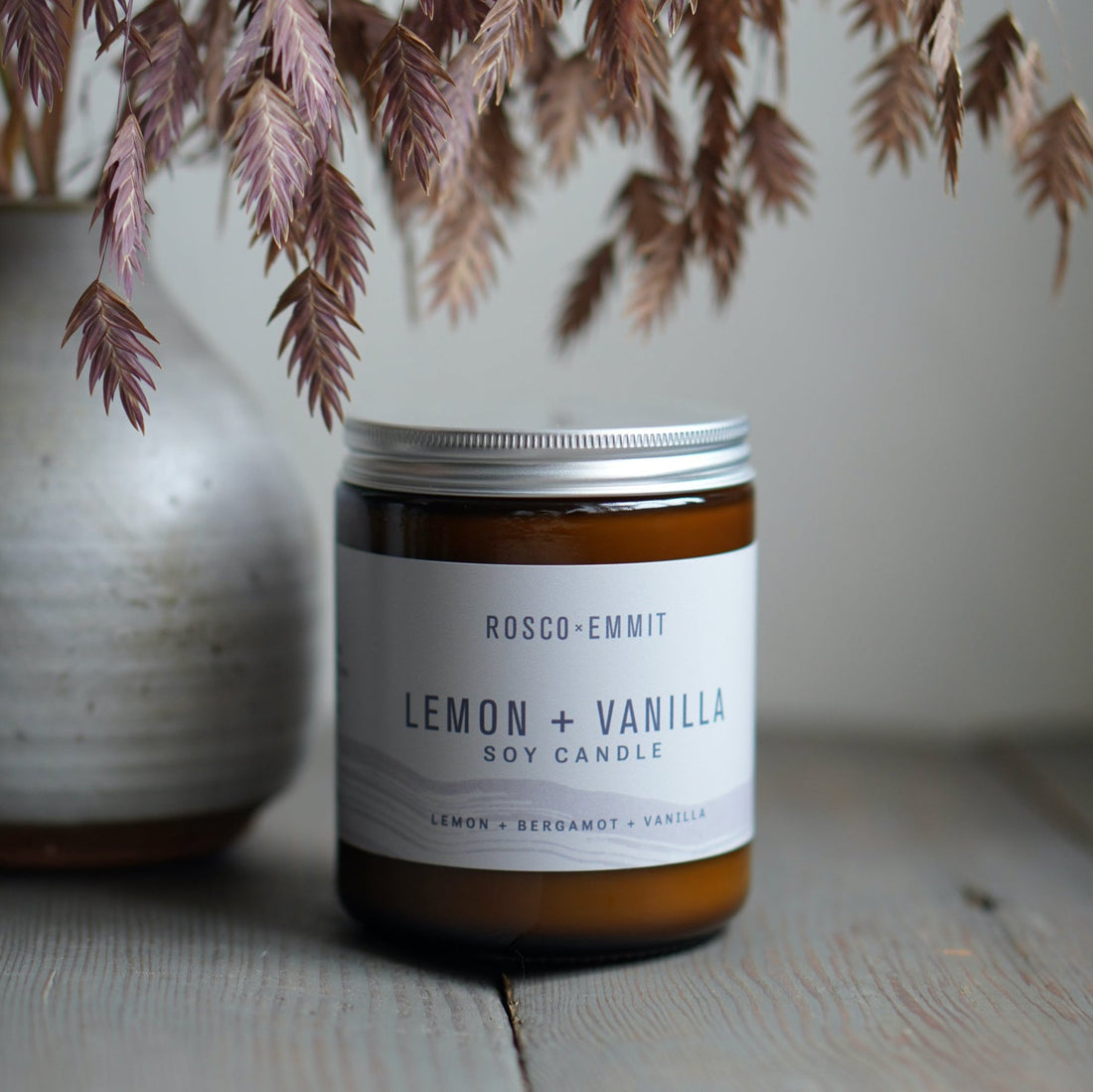 Rosco Emmit Candle (Jar) - Lemon + Vanilla - 8oz