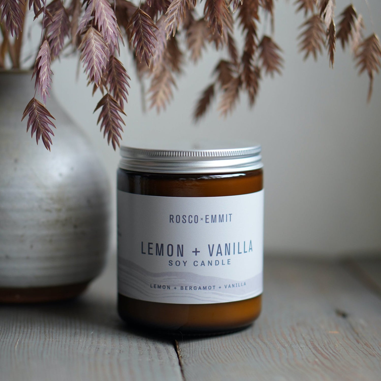Rosco Emmit Candle (Jar) - Lemon + Vanilla - 8oz