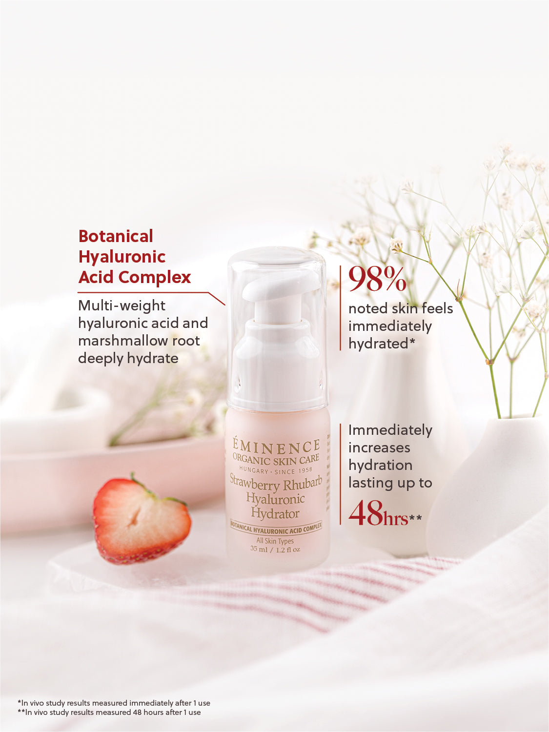 Eminence Organics Strawberry Rhubarb Hyaluronic Hydrator (Limited Edition)