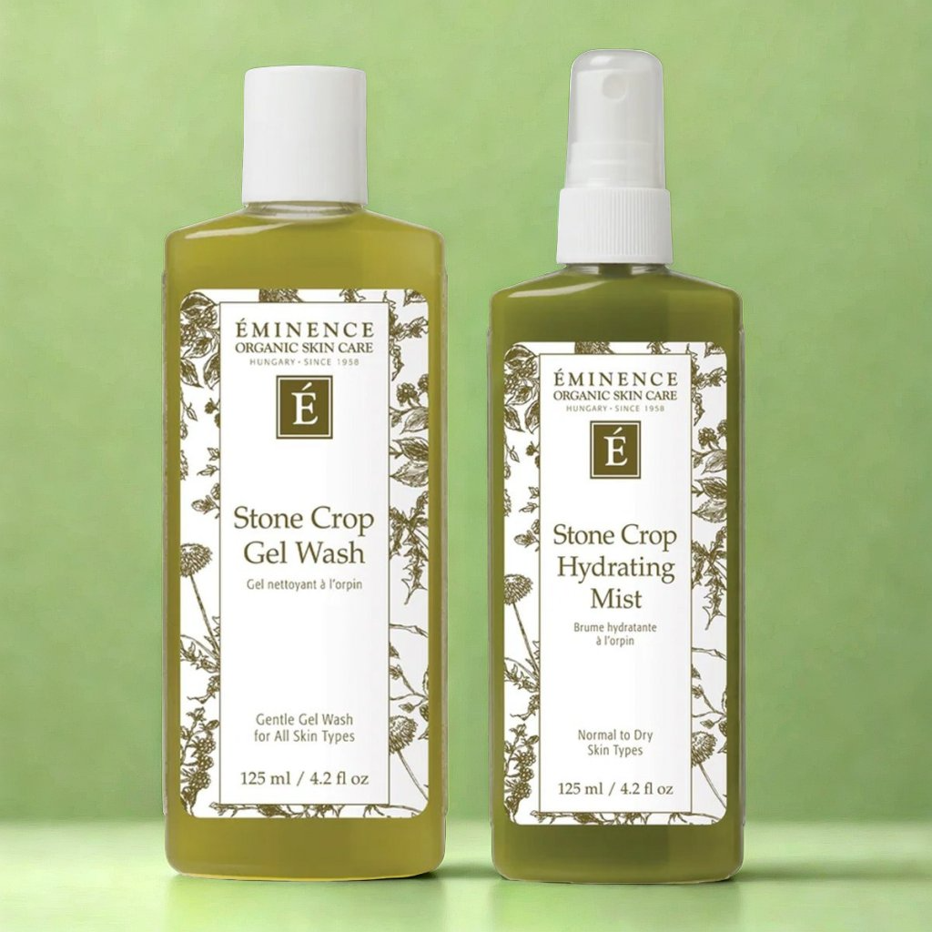 Eminence Organics Calm &amp; Soothe Duo (Stone Crop Gel Wash + Stone Crop Hydrating Mist)