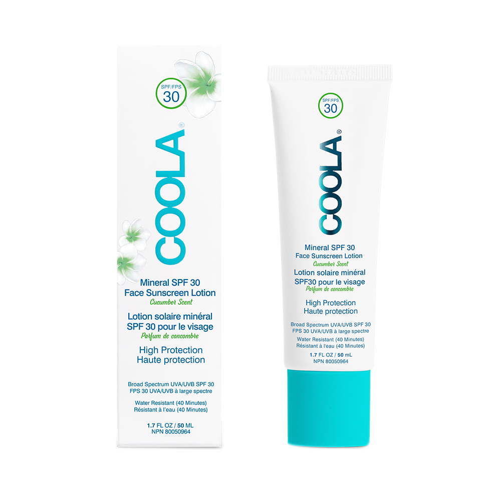 COOLA Organic Mineral Face Sunscreen Lotion SPF30 - Cucumber Scent