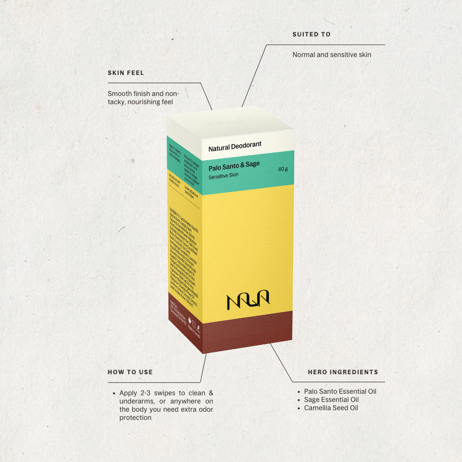 Nala - Deodorant - Palo Santo &amp; Sage (Sensitive Skin)
