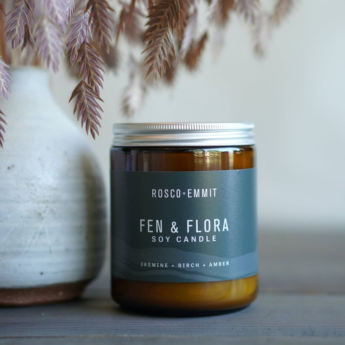 Rosco Emmit Candle (Jar) - Fen & Flora - 8oz