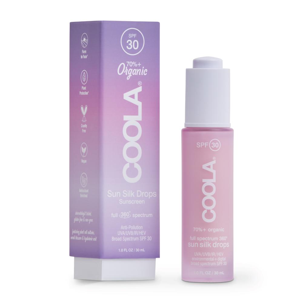 COOLA Organic Face Sunscreen Sun Silk Drops Full Spectrum 360° SPF30