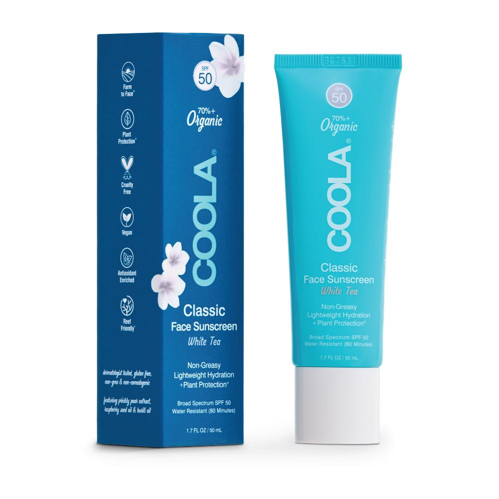 COOLA Organic Classic Face Sunscreen Lotion SPF50 - White Tea